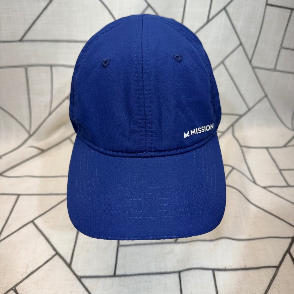 Mission HydroActive Performance Hat OSFM Blue Adjustable Cooling Cap